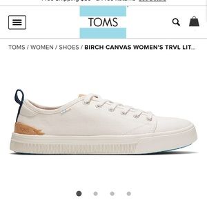 NWOT Toms Trvl Lite Canvas Sneakers 6.5